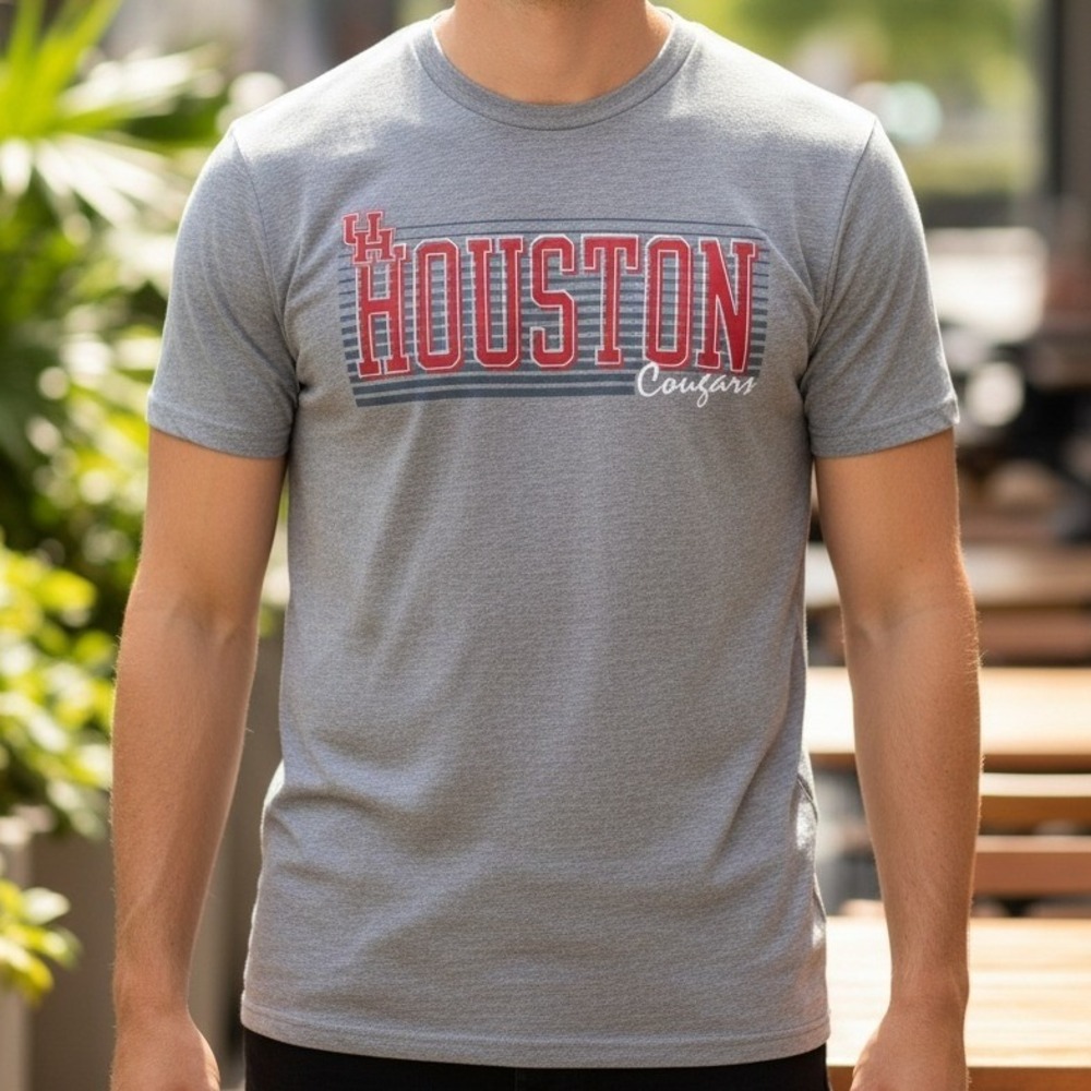 University of Houston Cougars | Rivalry Threads | Grey Casual T-Shirt | Mens | S
